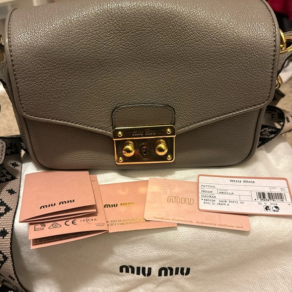 Original,pre owned, like new Miu Miu Madras. - Picture 1 of 8